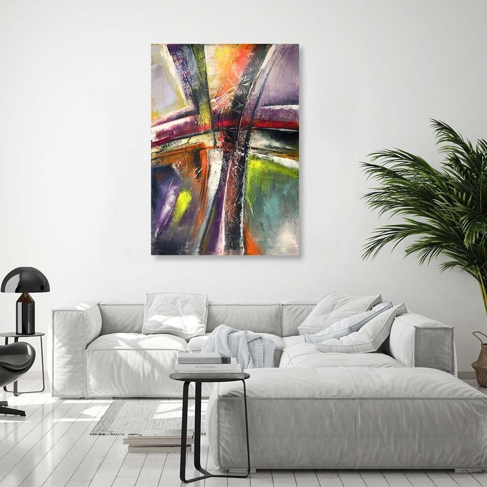 Quadro su tela, Astrazione moderna dipinta in Dipinti Collezione Casa - Trebisacce, commercioVirtuoso.it