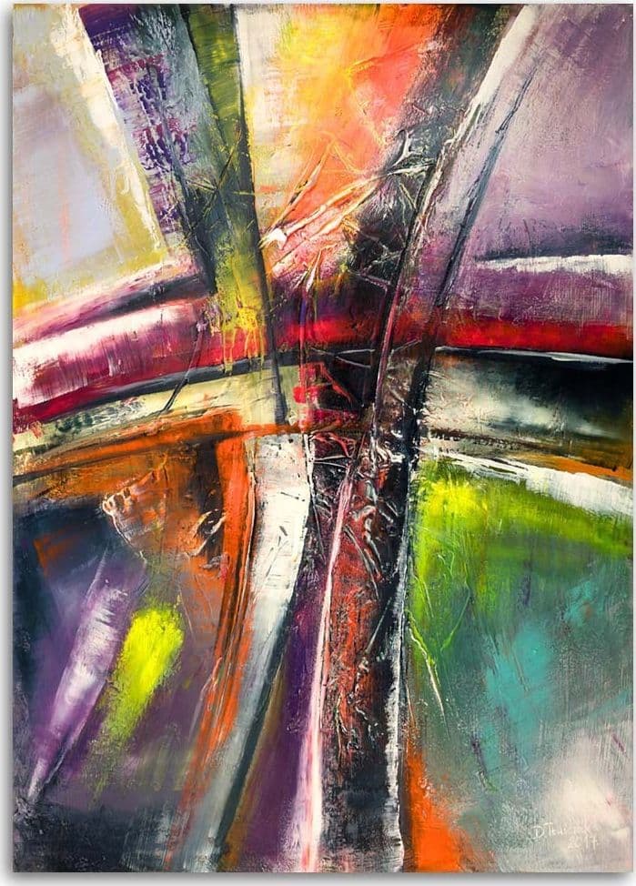 Quadro su tela, Astrazione moderna dipinta in Dipinti Collezione Casa - Trebisacce, commercioVirtuoso.it