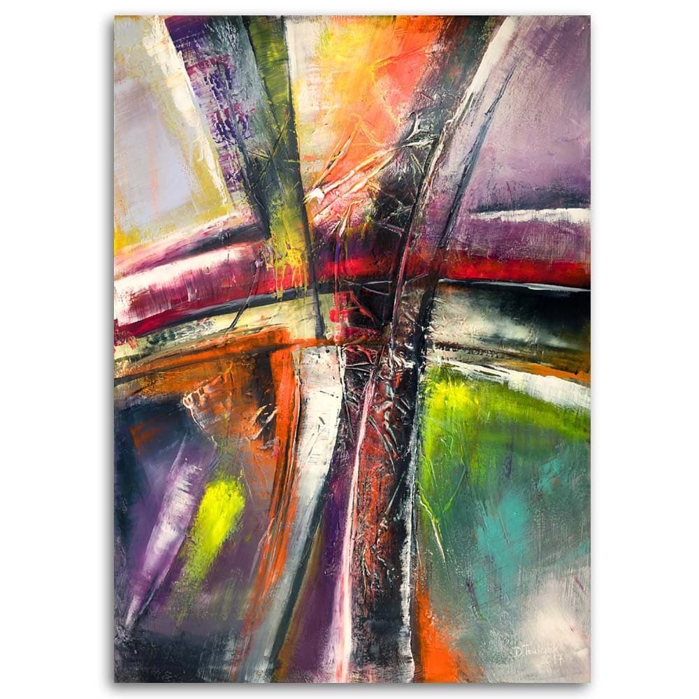 Quadro su tela, Astrazione moderna dipinta in Dipinti Collezione Casa - Trebisacce, commercioVirtuoso.it