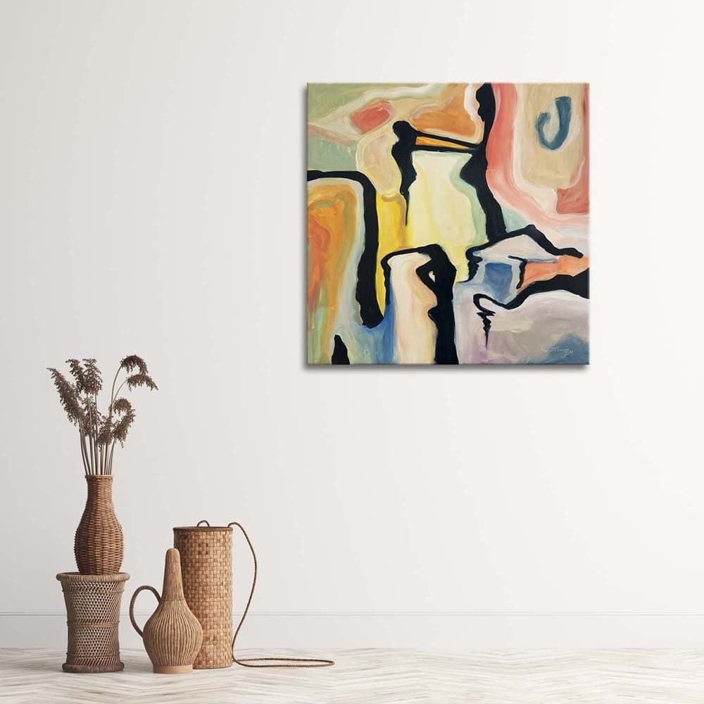 Quadro su tela, Acquerello astratto colorato in Poster e stampe Collezione Casa - Trebisacce, commercioVirtuoso.it