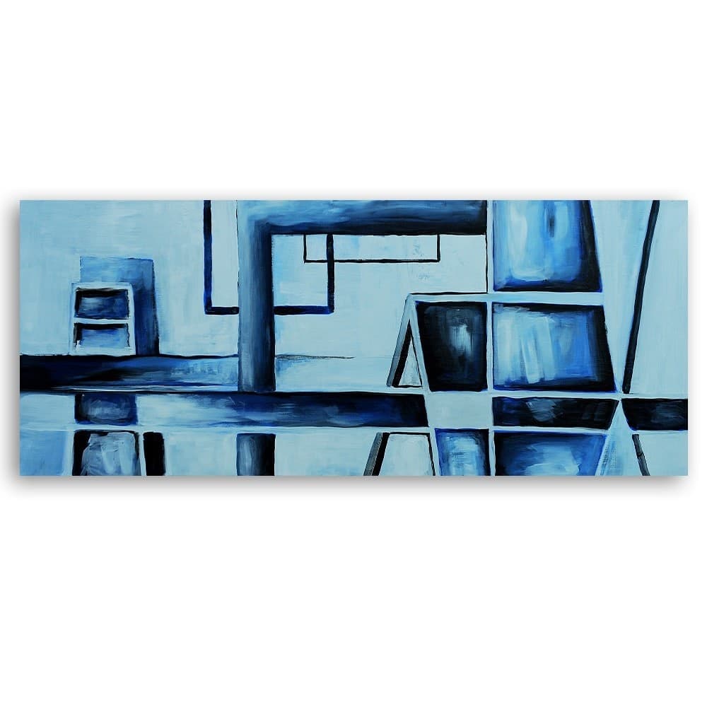 Quadro su tela, Astrazione blu in Poster e stampe Collezione Casa - Trebisacce, commercioVirtuoso.it