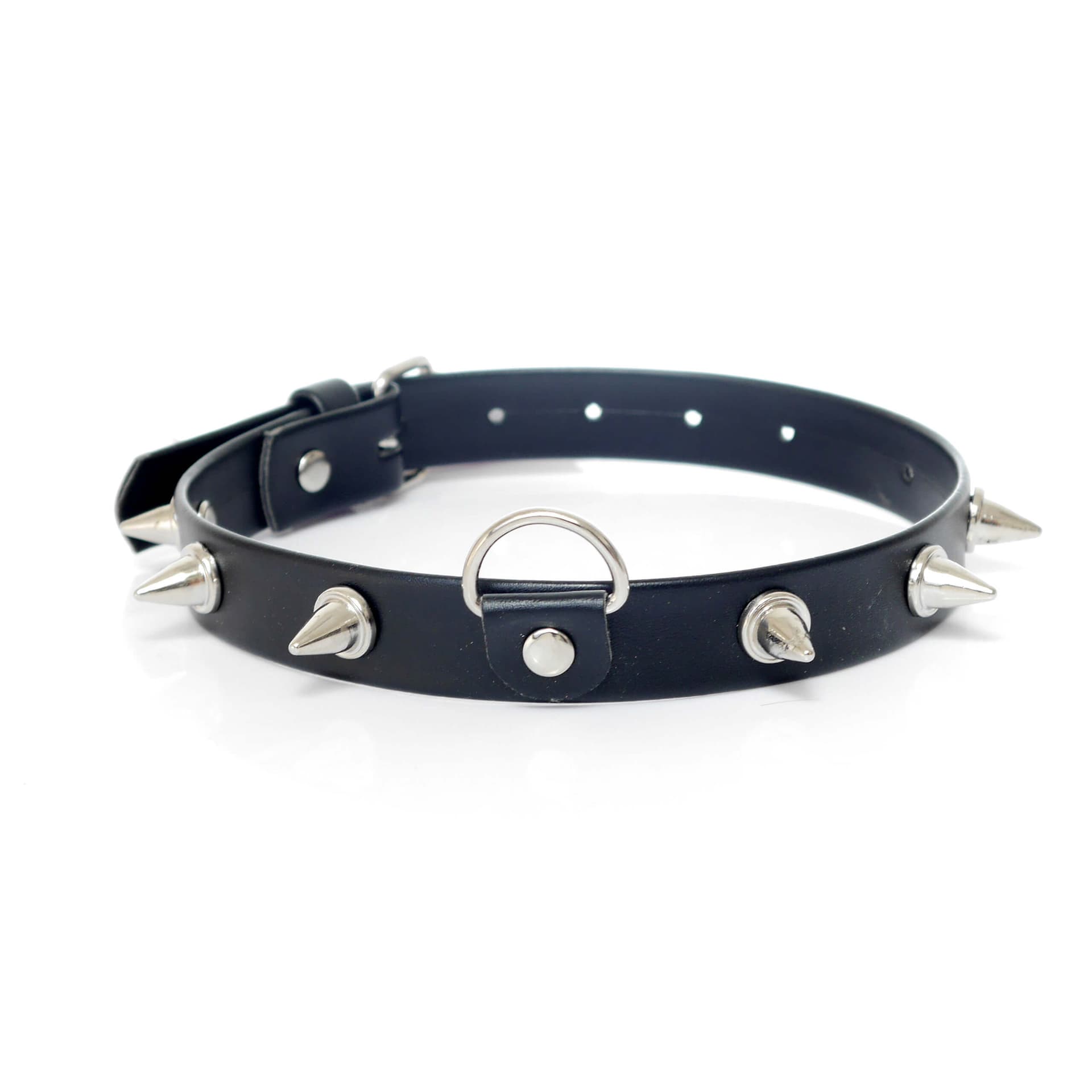 Collare donna con borchie Fetish Boss nero bondage fetish BDSM pelle PU in prodotto Erosdom - Palmi, commercioVirtuoso.it