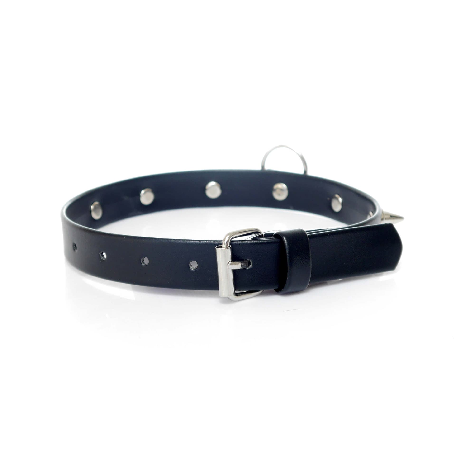 Collare donna con borchie Fetish Boss nero bondage fetish BDSM pelle PU in prodotto Erosdom - Palmi, commercioVirtuoso.it