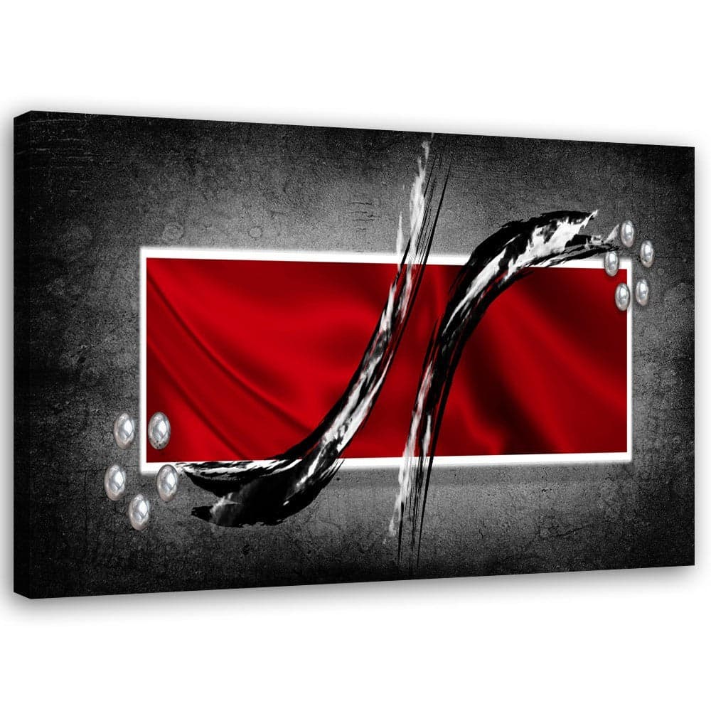 Quadro su tela, Astrazione rossa in Poster e stampe Collezione Casa - Trebisacce, commercioVirtuoso.it