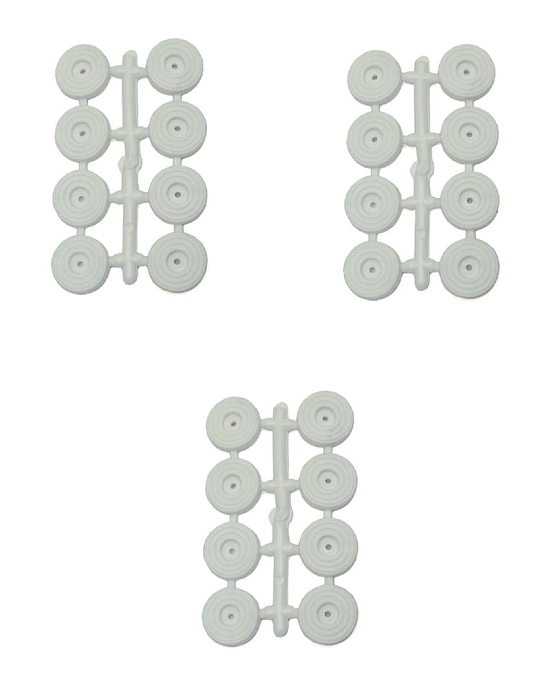 GOMMINO PARACOLPI CON VITI SOTTOSEDIE IN PLASTICA BIANCHI ø mm.25x5h - PZ 24 in prodotto EuroStore07 - Alatri, commercioVirtuoso.it