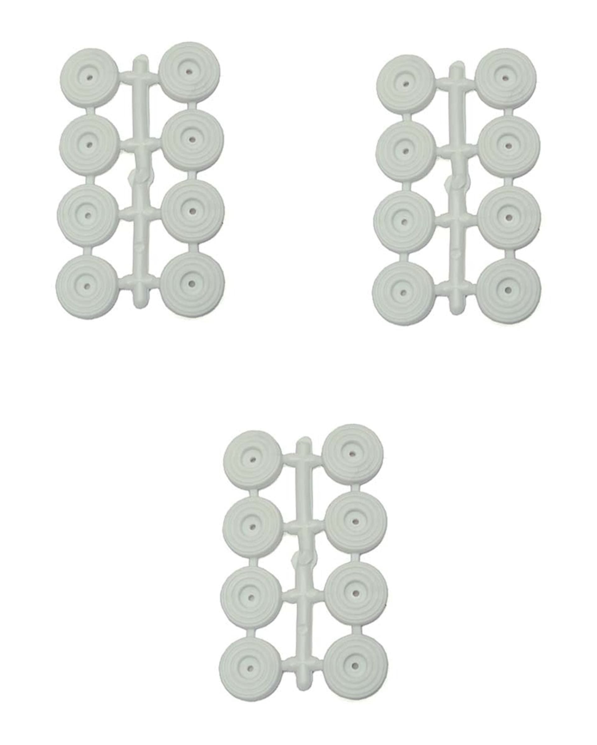 GOMMINO PARACOLPI CON VITI SOTTOSEDIE IN PLASTICA BIANCHI ø mm.25x5h - PZ 24 in prodotto EuroStore07 - Alatri, commercioVirtuoso.it