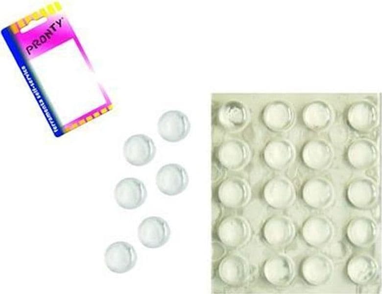 PARACOLPI MORBIDI TRASPARENTI A GOCCIA ADESIVI - ø mm.10x3h FER 108423 -- PZ 60 in prodotto EuroStore07 - Alatri, commercioVirtuoso.it