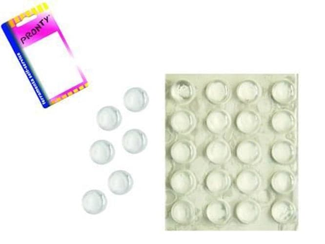 PARACOLPI MORBIDI TRASPARENTI A GOCCIA ADESIVI - ø mm.10x3h FER 108423 -- PZ 60 in prodotto EuroStore07 - Alatri, commercioVirtuoso.it