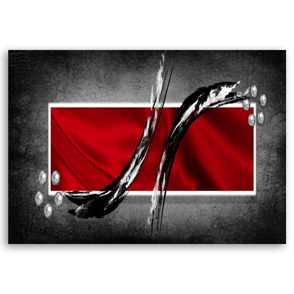 Quadro su tela, Astrazione rossa in Poster e stampe Collezione Casa - Trebisacce, commercioVirtuoso.it