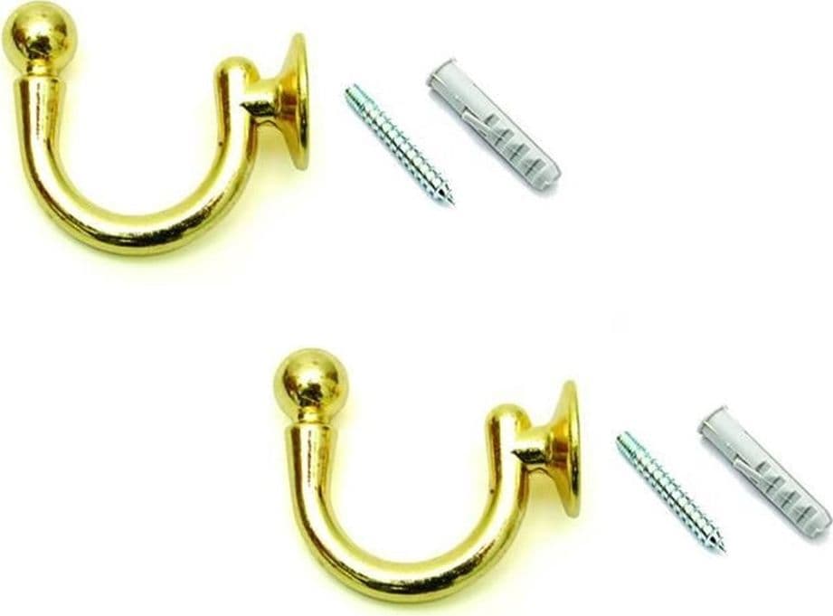 GANCI RACCOGLITENDA SUPER ORO --mm.48 - con viti e tasselli - PZ 2 - CA 500 in prodotto EuroStore07 - Alatri, commercioVirtuoso.it