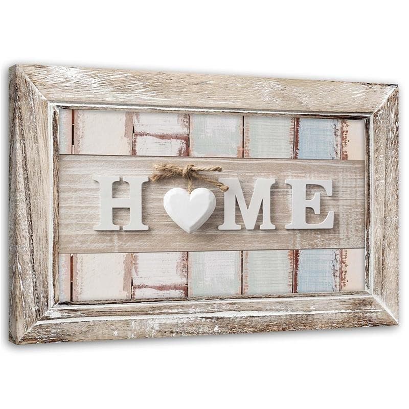Quadro su tela, Casa Cuore Retro in Poster e stampe Collezione Casa - Trebisacce, commercioVirtuoso.it