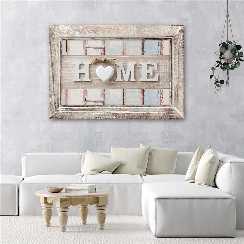 Quadro su tela, Casa Cuore Retro in Poster e stampe Collezione Casa - Trebisacce, commercioVirtuoso.it