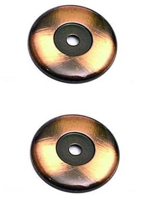 BASETTA GRANDE ANTICATA ø mm.36 rame spazzolato - -CA 509 -- PZ 2 in prodotto EuroStore07 - Alatri, commercioVirtuoso.it