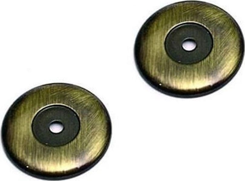 BASETTA GRANDE ANTICATA - ø mm.36 ottone spazzolato -- CA 510 -- PZ 2 in prodotto EuroStore07 - Alatri, commercioVirtuoso.it