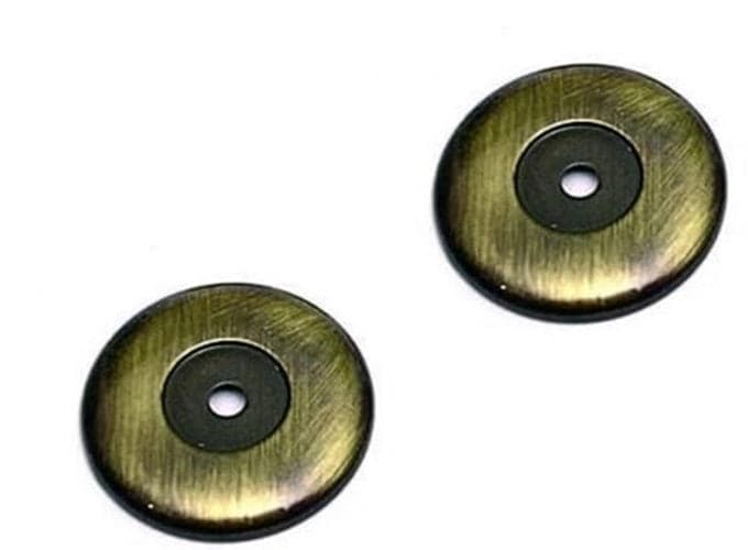 BASETTA GRANDE ANTICATA - ø mm.36 ottone spazzolato -- CA 510 -- PZ 2 in prodotto EuroStore07 - Alatri, commercioVirtuoso.it