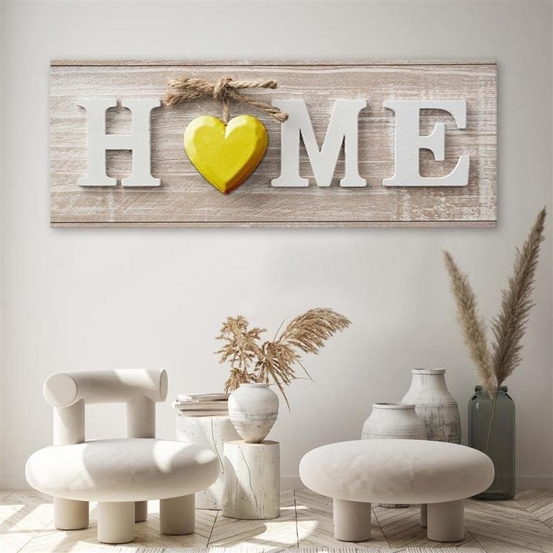 Quadro su tela, Casa Casa Cuore tavole di legno in Poster e stampe Collezione Casa - Trebisacce, commercioVirtuoso.it