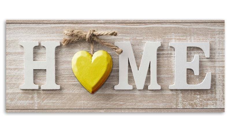Quadro su tela, Casa Casa Cuore tavole di legno in Poster e stampe Collezione Casa - Trebisacce, commercioVirtuoso.it
