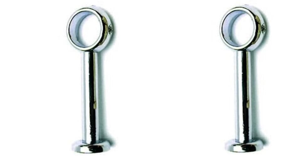 MENSOLINA LUNGA ANTICATA - cm.4 COLORE CROMO PER TUBO MM 10 --CA 517 PZ 2 in prodotto EuroStore07 - Alatri, commercioVirtuoso.it