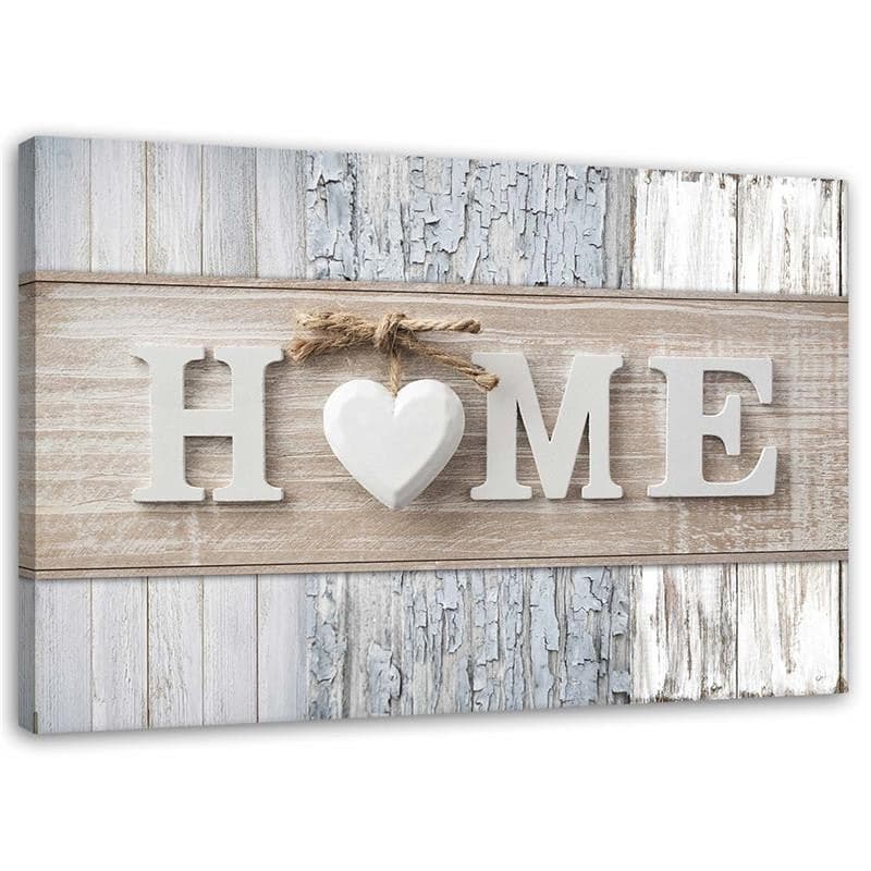 Quadro su tela, Home Cuore tavole di legno Vintage in Poster e stampe Collezione Casa - Trebisacce, commercioVirtuoso.it