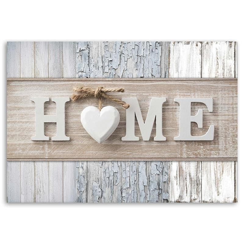 Quadro su tela, Home Cuore tavole di legno Vintage in Poster e stampe Collezione Casa - Trebisacce, commercioVirtuoso.it