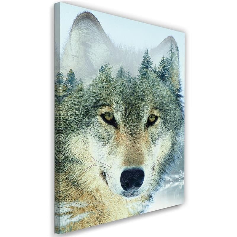 Quadro su tela, Lupo animale foresta natura in Poster e stampe Collezione Casa - Trebisacce, commercioVirtuoso.it