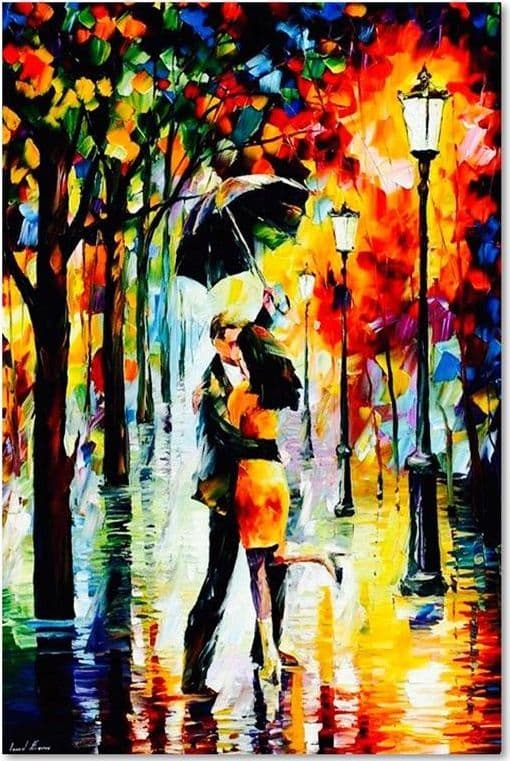Quadro su tela, Ombrello coppia romantica in Poster e stampe Collezione Casa - Trebisacce, commercioVirtuoso.it