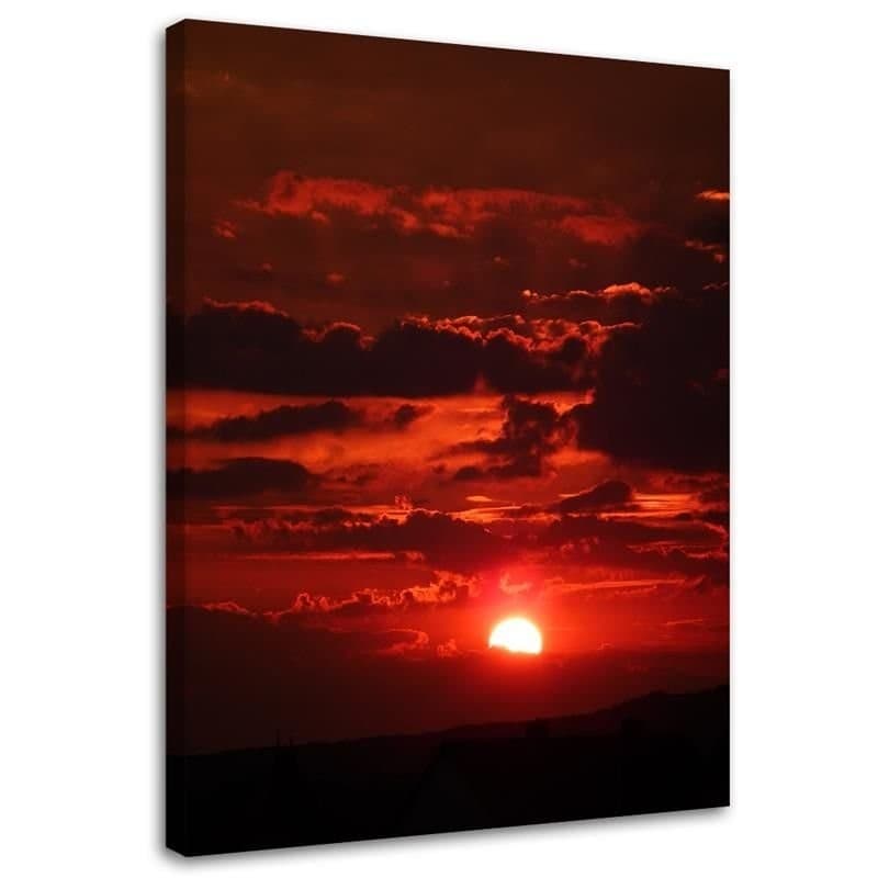 Quadro su tela, Tramonto rosso natura in Poster e stampe Collezione Casa - Trebisacce, commercioVirtuoso.it