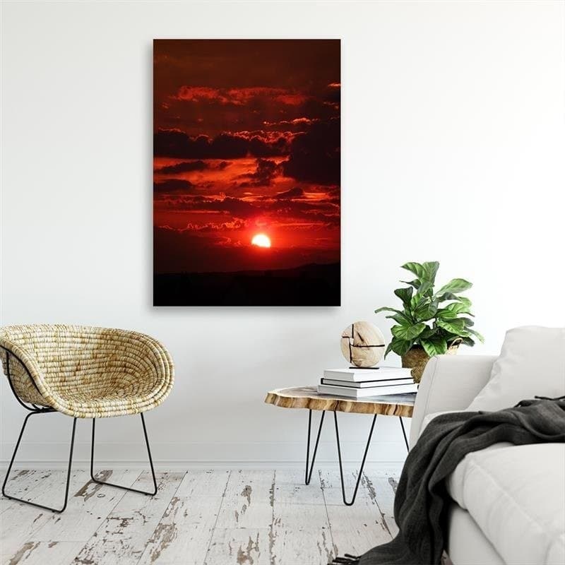 Quadro su tela, Tramonto rosso natura in Poster e stampe Collezione Casa - Trebisacce, commercioVirtuoso.it