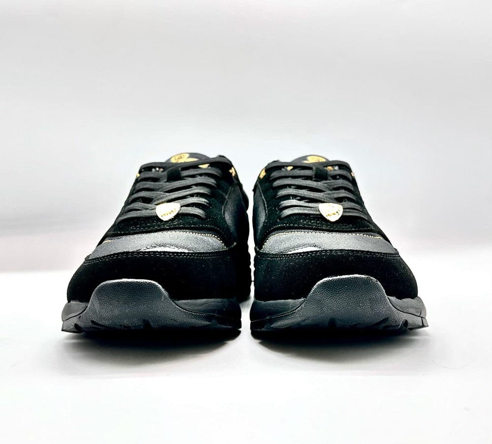 LAMBORGHINI Sneakers running nera e oro loggata in Scarpe da corsa su strada Calzature Durello - Agna, commercioVirtuoso.it