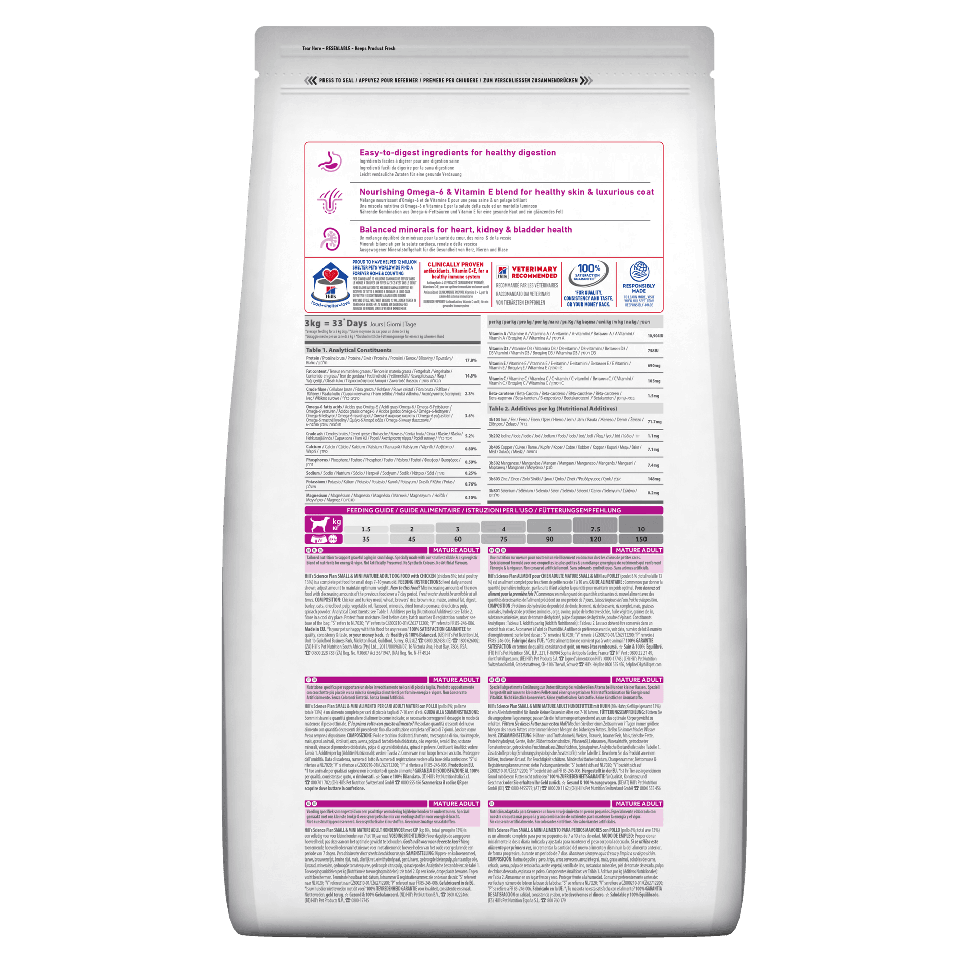 Hill's Mantenimento secco Cani Mature Mini pollo 1,5 kg in Secco 101 Market - Poggibonsi, commercioVirtuoso.it