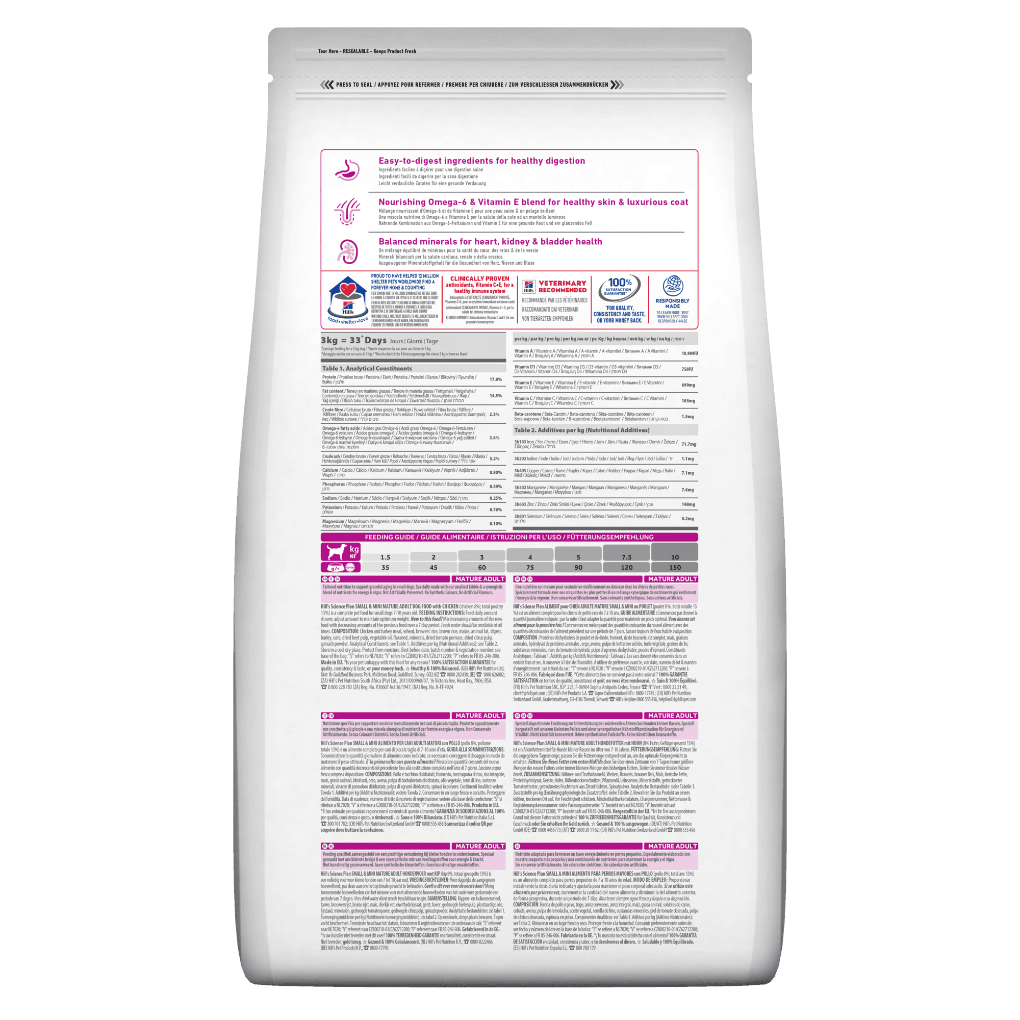 Hill's Mantenimento secco Cani Mature Mini pollo 1,5 kg in Secco 101 Market - Poggibonsi, commercioVirtuoso.it