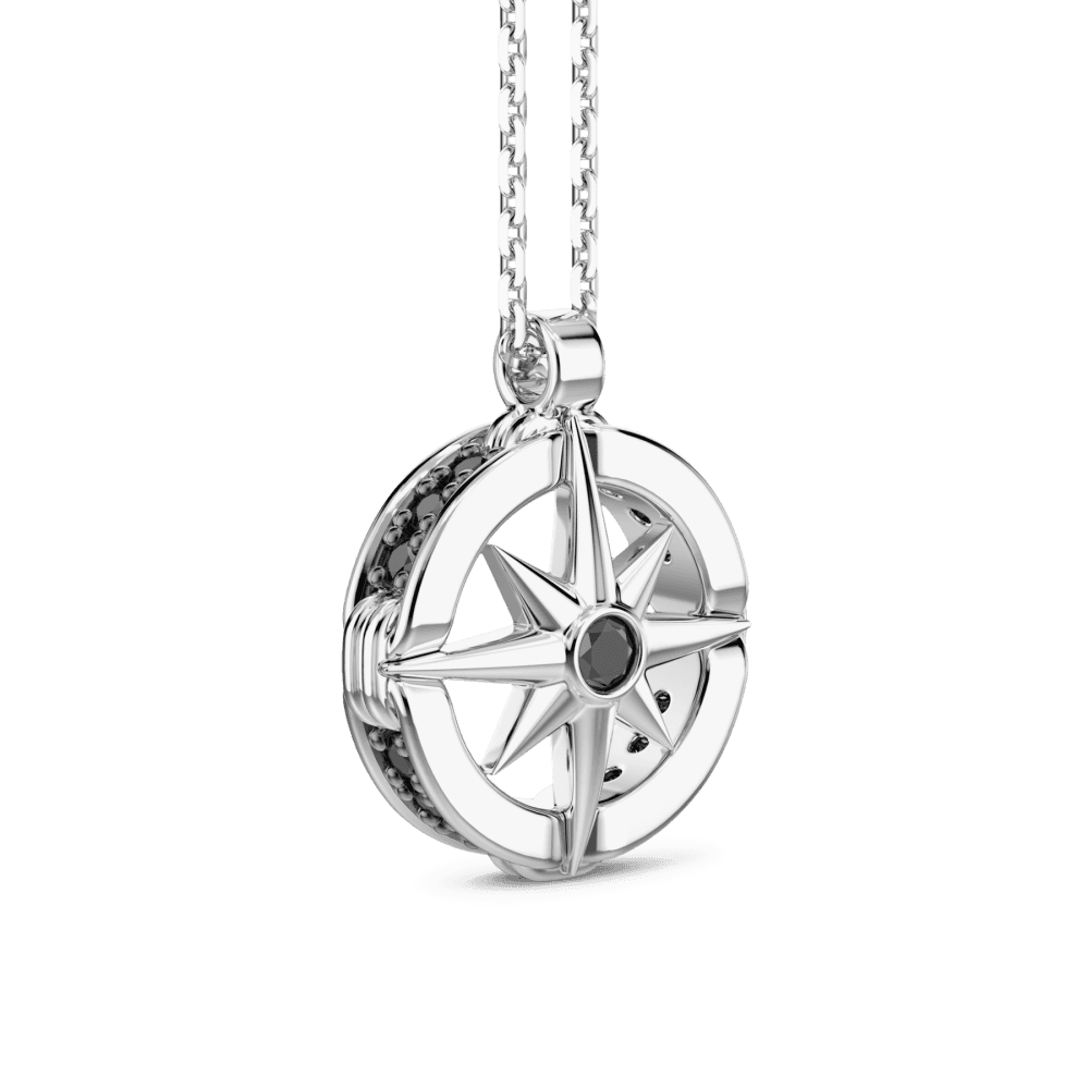 Zancan  Collana in argento con pendete a rosa dei venti. in Collane Alba Gioielli - Casoria, commercioVirtuoso.it