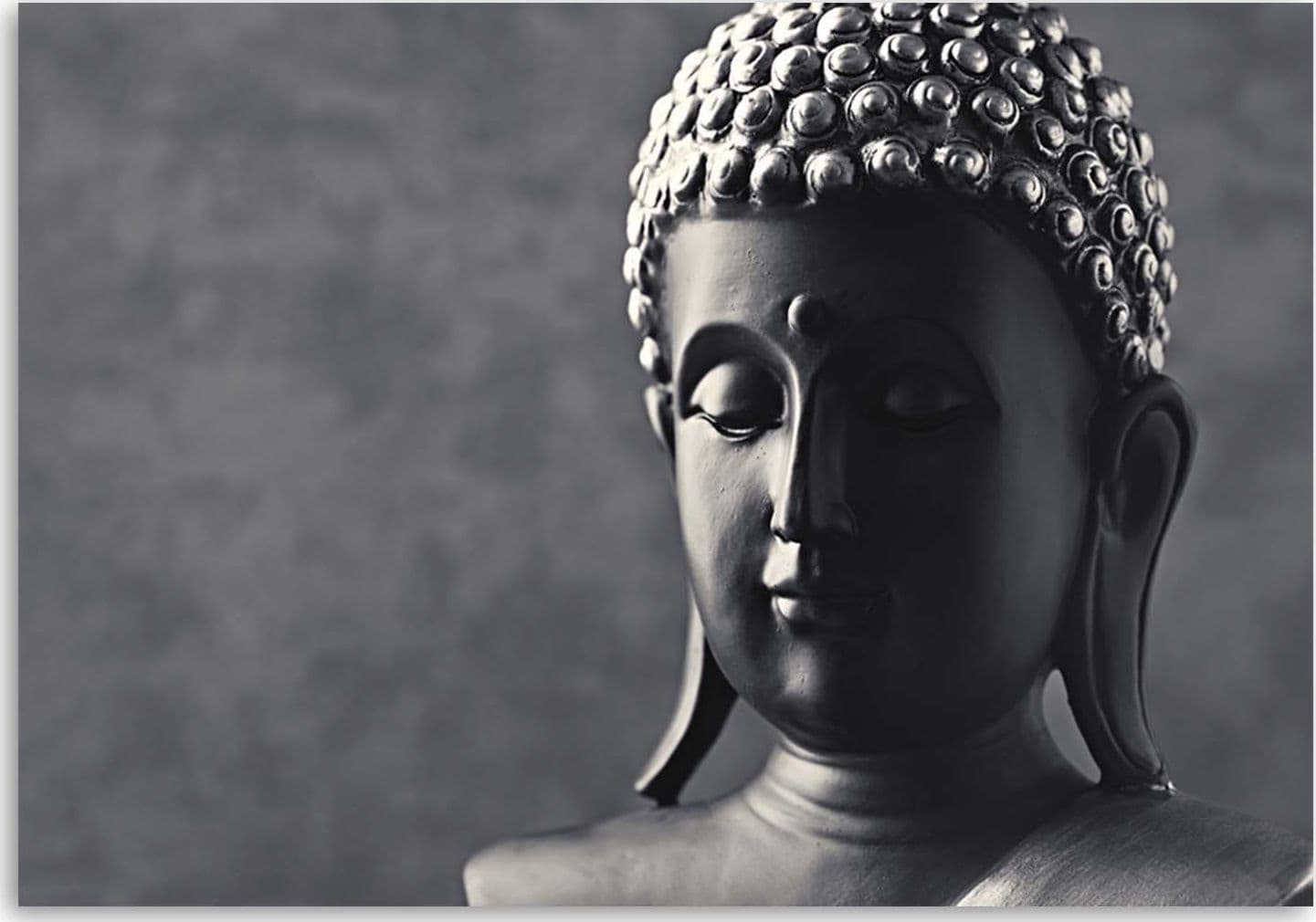 Quadro su tela, Buddha sfondo grigio in Poster e stampe Collezione Casa - Trebisacce, commercioVirtuoso.it
