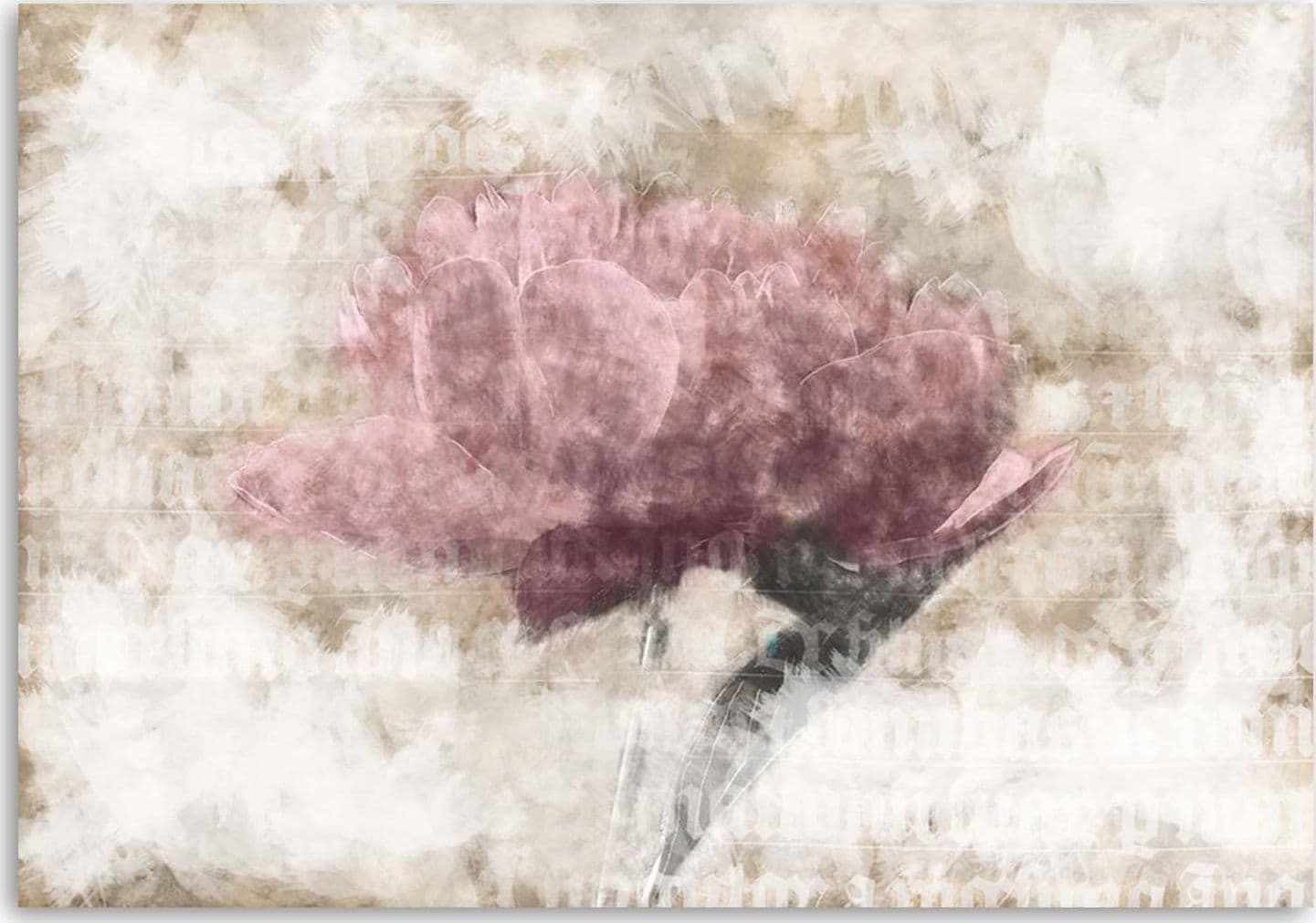 Quadro su tela, Fiori rosa astratto Vintage in Poster e stampe Collezione Casa - Trebisacce, commercioVirtuoso.it