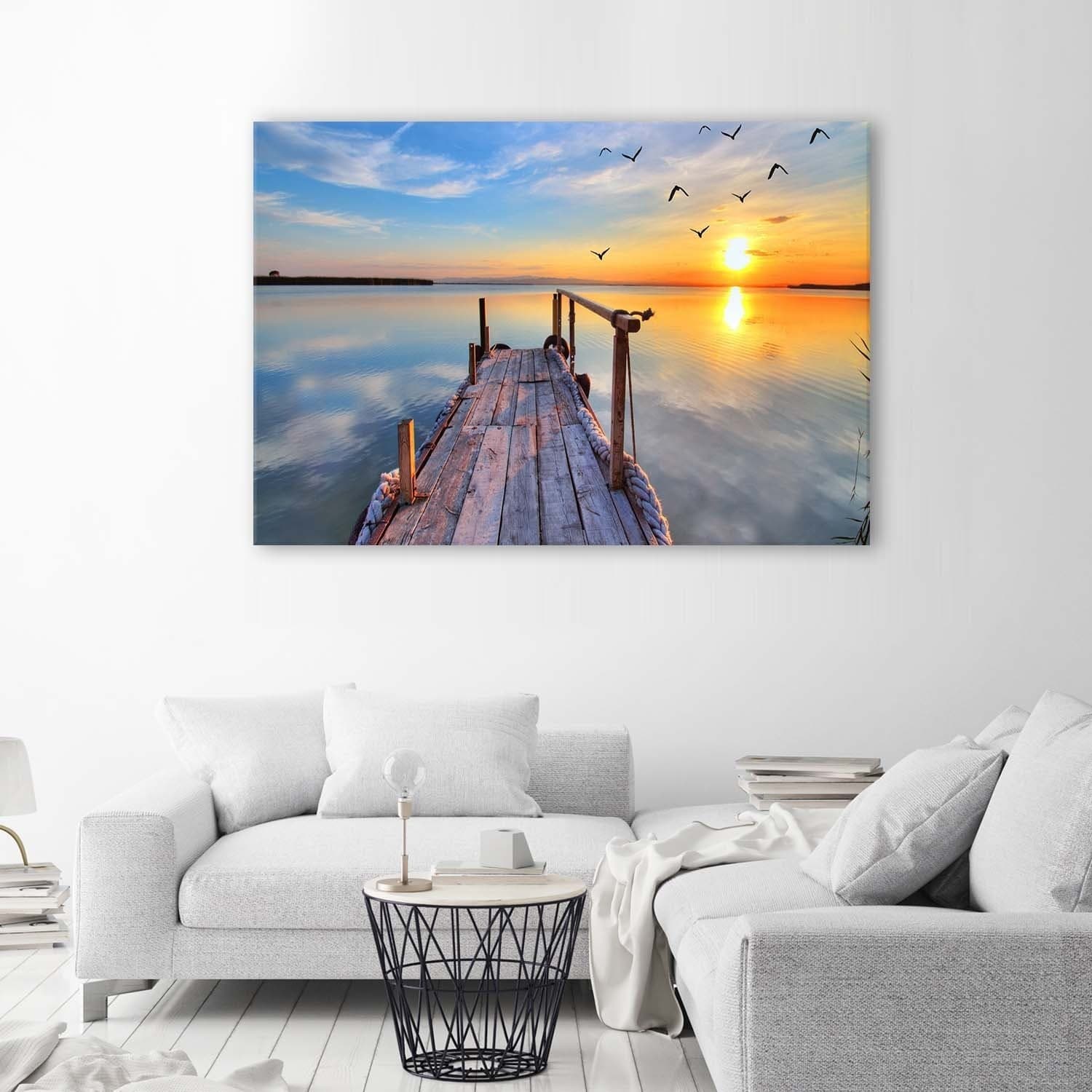 Quadro su tela, Ponte pedonale del tramonto in Poster e stampe Collezione Casa - Trebisacce, commercioVirtuoso.it