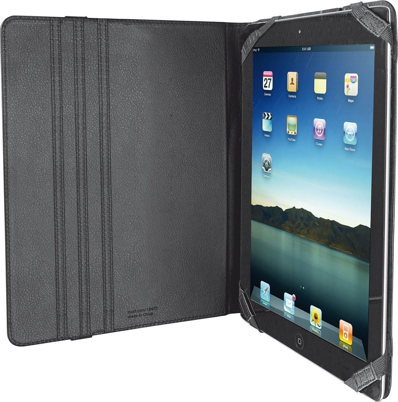 TRUST CUSTODIA UNIVERSALE FOLIO CON SUPPORTO PER TABLET DA 10" PROTEZIONE GRAFFI