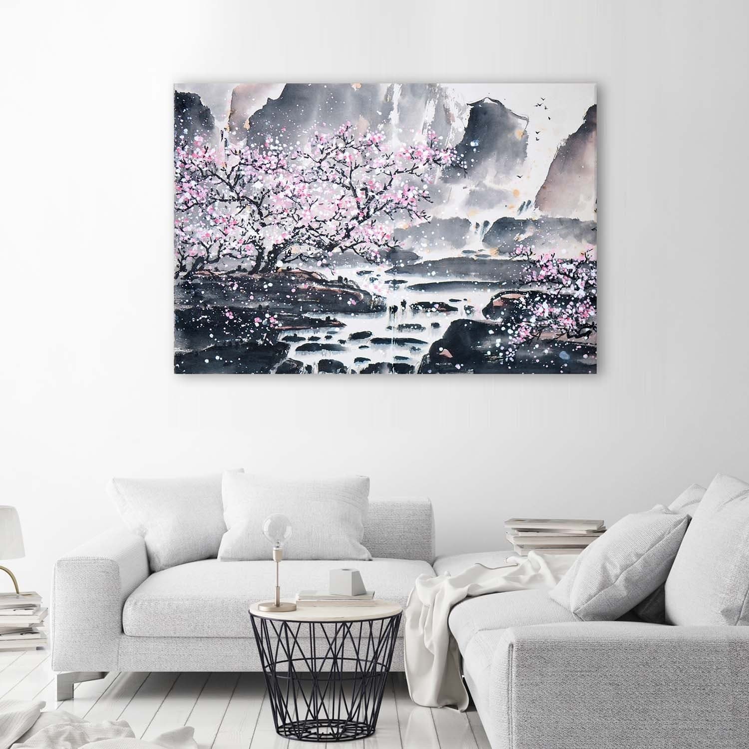 Quadro su tela, Giappone fiore di ciliegio rosa natura in Poster e stampe Collezione Casa - Trebisacce, commercioVirtuoso.it