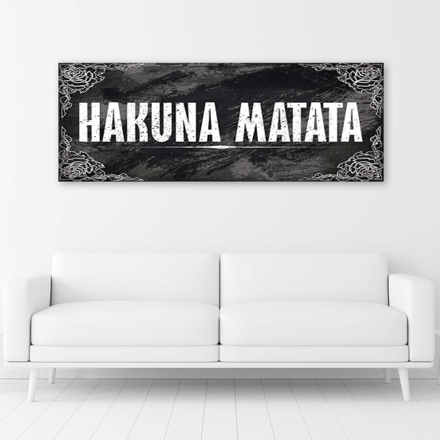 Quadro su tela, Hakuna Matata Panorama in Poster e stampe Collezione Casa - Trebisacce, commercioVirtuoso.it