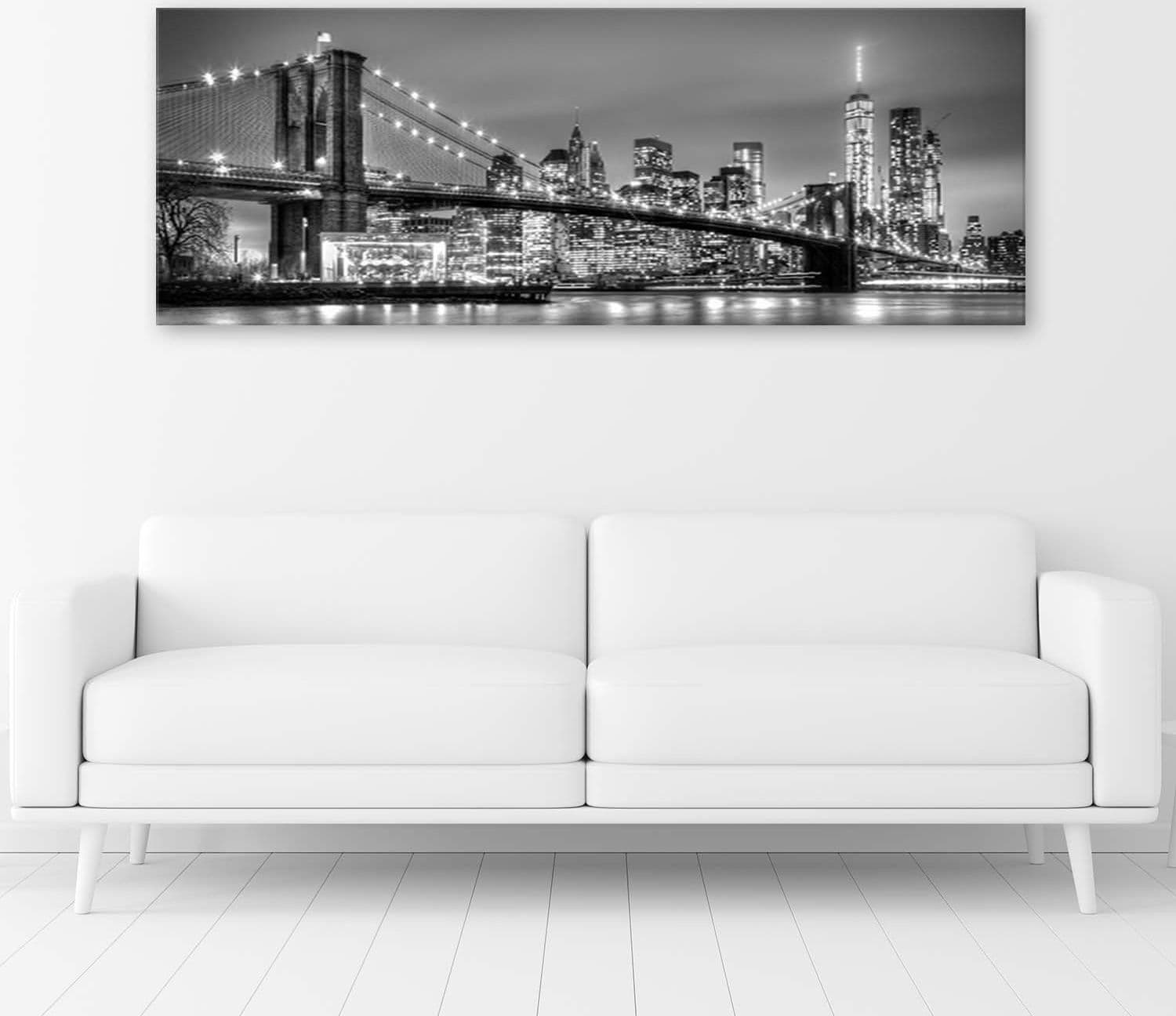 Quadro su tela, New York Ponte di Brooklyn Panorama in Poster e stampe Collezione Casa - Trebisacce, commercioVirtuoso.it