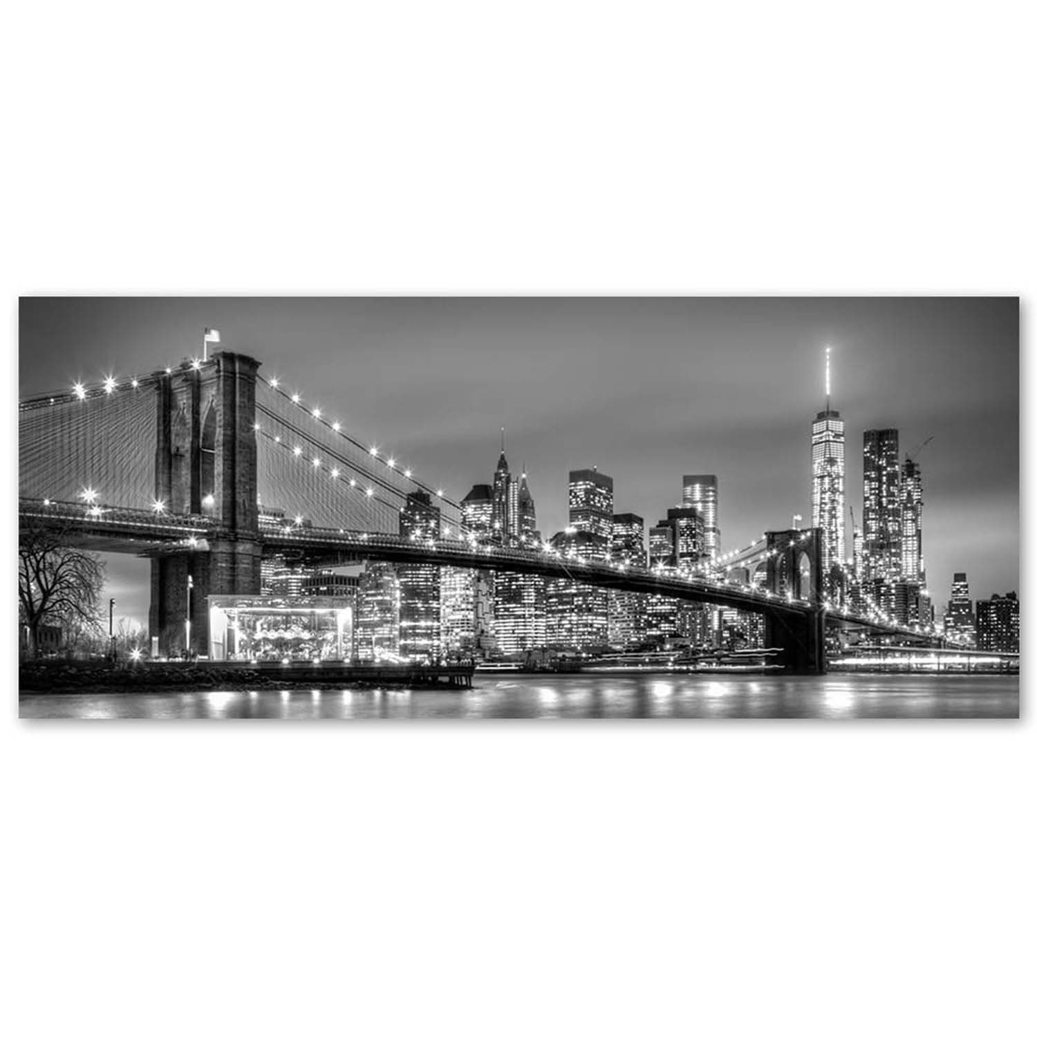 Quadro su tela, New York Ponte di Brooklyn Panorama in Poster e stampe Collezione Casa - Trebisacce, commercioVirtuoso.it