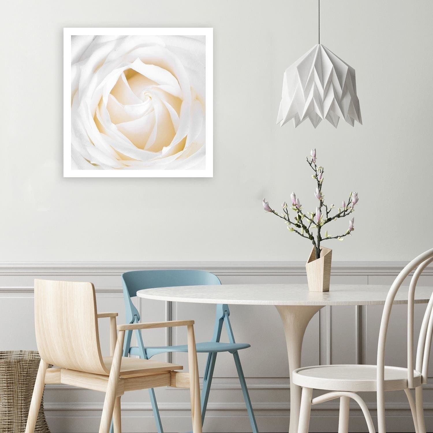 Quadro su tela, Delicata rosa bianca in Poster e stampe Collezione Casa - Trebisacce, commercioVirtuoso.it