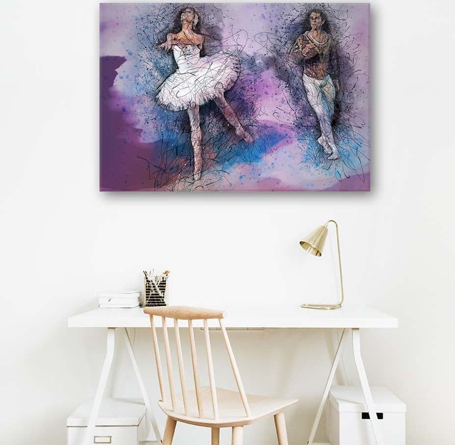 Quadro su tela, Ballerina Ballet Purple in Poster e stampe Collezione Casa - Trebisacce, commercioVirtuoso.it