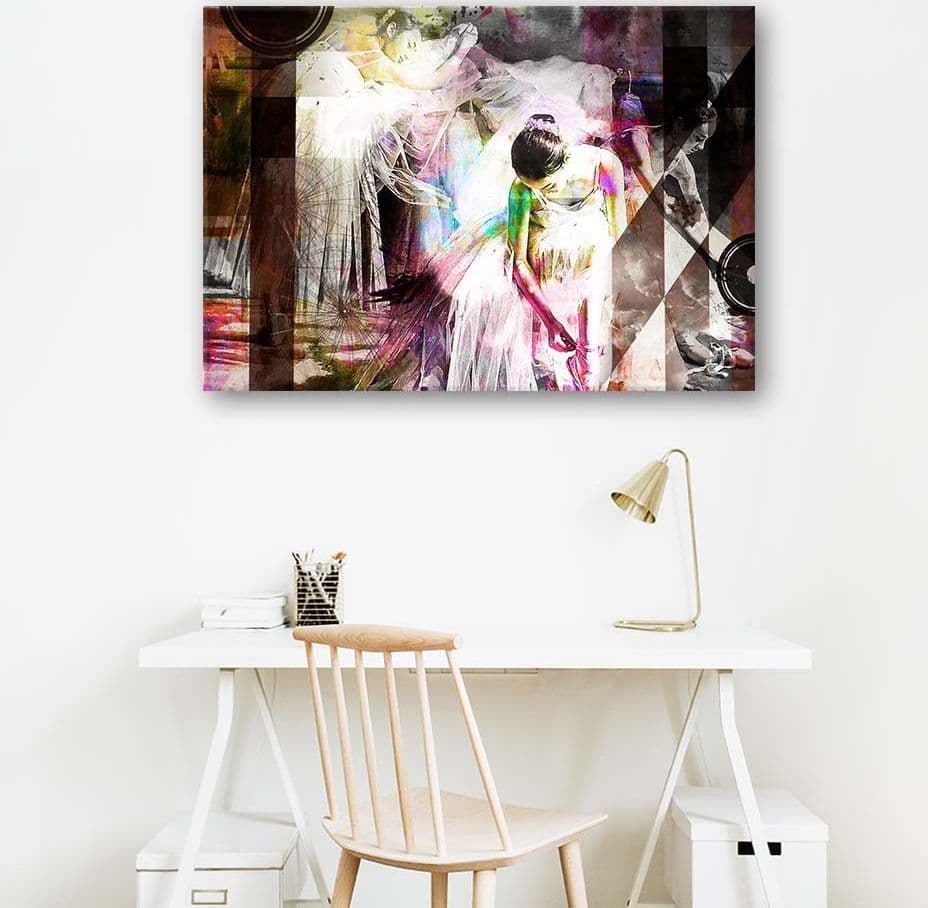 Quadro su tela, Ballerina astratta colorata in Poster e stampe Collezione Casa - Trebisacce, commercioVirtuoso.it
