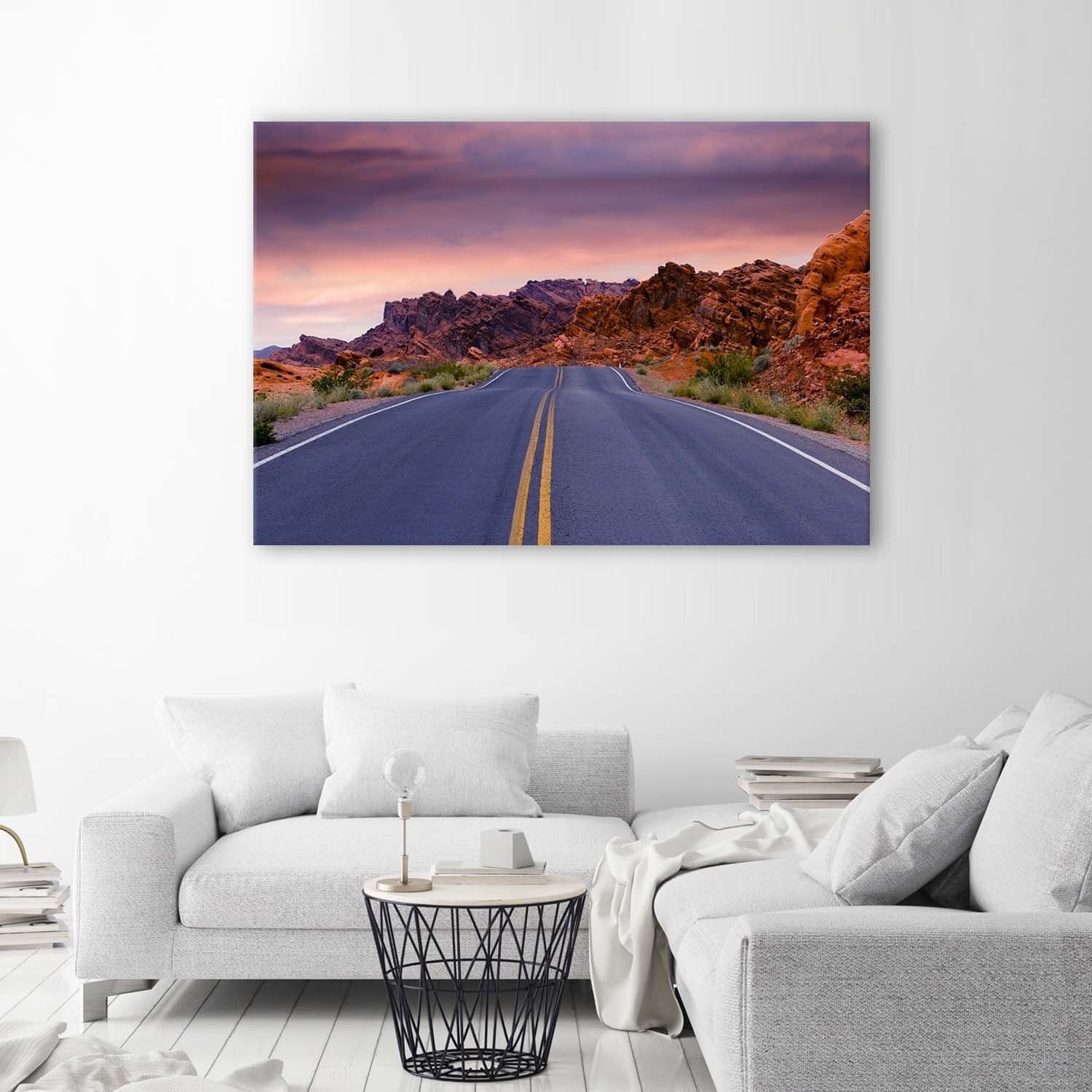 Quadro su tela, Strada ROUTE 66 USA in Poster e stampe Collezione Casa - Trebisacce, commercioVirtuoso.it