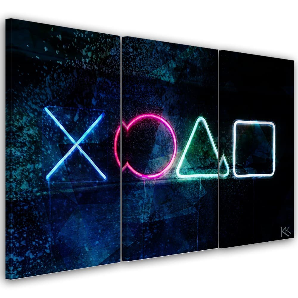 Quadro su tela 3 pannelli, Console di gioco in Poster e stampe Collezione Casa - Trebisacce, commercioVirtuoso.it