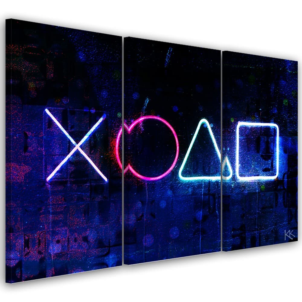 Quadro su tela 3 pannelli, Pulsanti per il controller in Poster e stampe Collezione Casa - Trebisacce, commercioVirtuoso.it