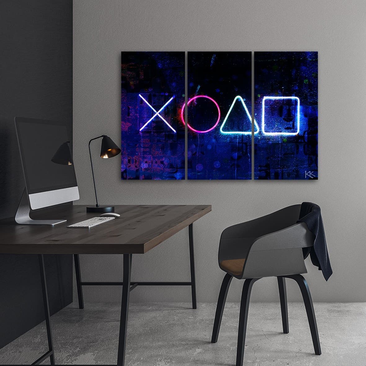 Quadro su tela 3 pannelli, Pulsanti per il controller in Poster e stampe Collezione Casa - Trebisacce, commercioVirtuoso.it