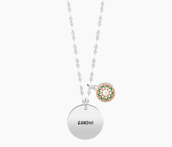 KIDULT COLLANA - BE THE CHANGE YOU WISH ... GANDHI in Collane Alba Gioielli - Casoria, commercioVirtuoso.it