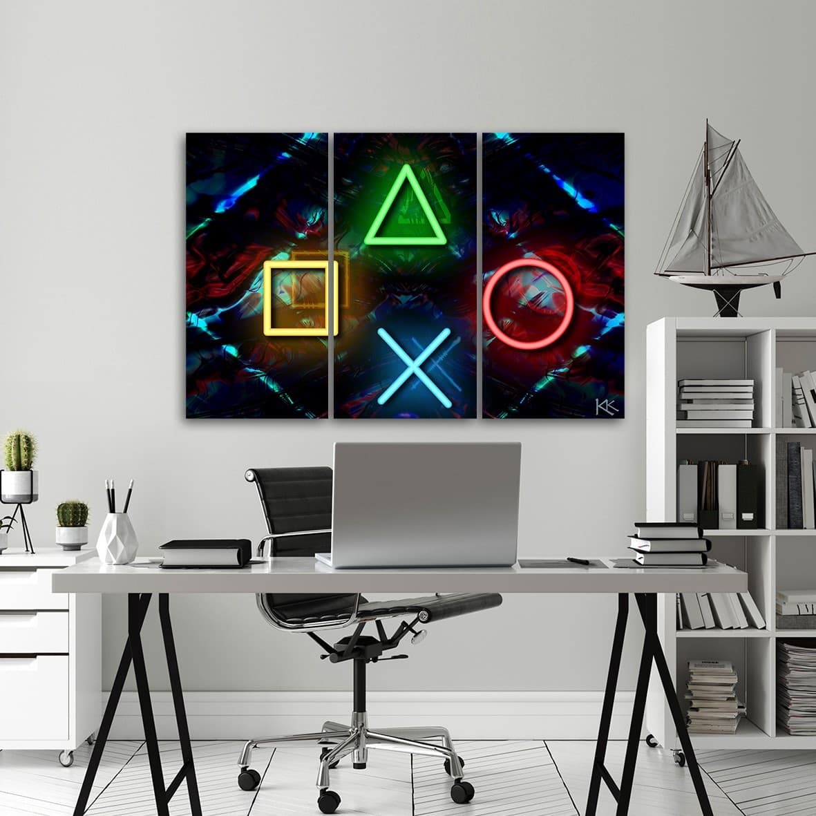 Quadro su tela 3 pannelli, Giochi per computer in Poster e stampe Collezione Casa - Trebisacce, commercioVirtuoso.it
