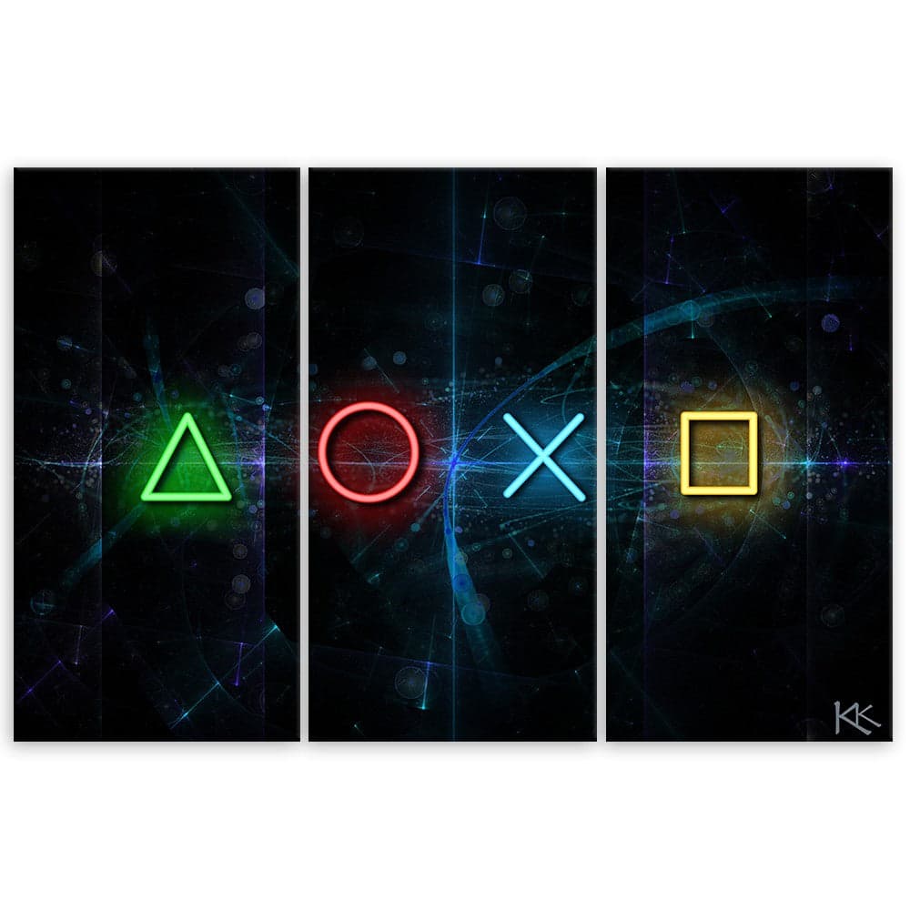 Quadro su tela 3 pannelli, Pulsanti per il controller in Poster e stampe Collezione Casa - Trebisacce, commercioVirtuoso.it